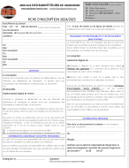 Fiche d'inscription